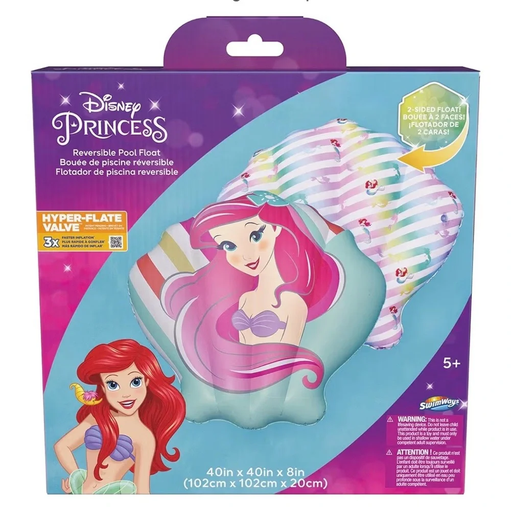 Swimways Disney Princess Ariel Reversible Pool Float - Picture 7 of 8